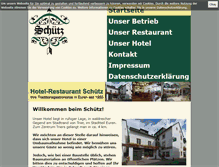 Tablet Screenshot of hotelschuetz.de